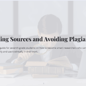 Evaluating Sources and Avoiding Plagiarism