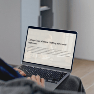 College Essay Mastery: Crafting a Personal Statement