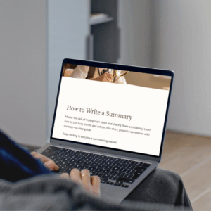 How to Write a Summary