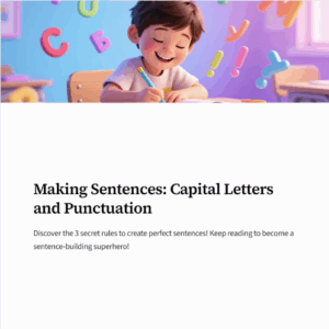 Making Sentences Capital Letters and Punctuation
